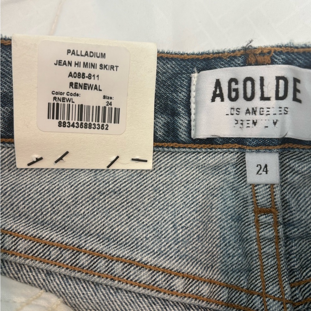 Agolde Jean High Rise Mini Skirt - Picture 7 of 7